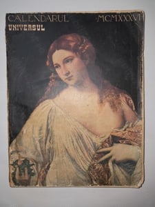 Calendar Universul 1936 revistă veche interbelică