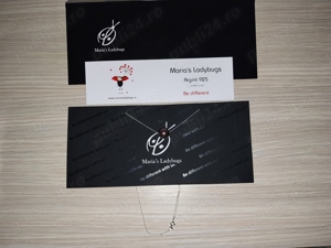 Lantisor lant argint 925 cu perla Swarowski - imagine 3