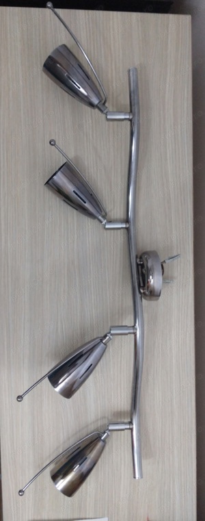 Diferite lampi lustre plafoniere aplica , spot inox aluminiu (lustra ,bec ,electric) - imagine 2