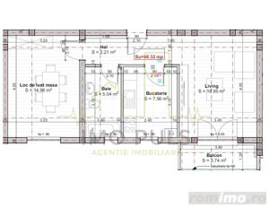 Decomandat. Bucatarie inchisa. Bloc de caramida - imagine 5