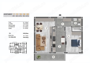 Apartament 2 camere, Modern, Piata Sudului Metrou, Mall Sun Plaza - imagine 6