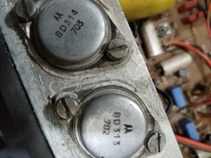Tranzistori Finali amplificator BD313-BD314 