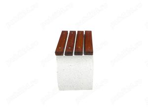 Scaun alb din beton si marmura   mobilier urban 35x40x41 cm - imagine 4