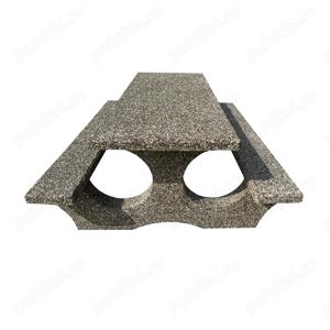 Set masa din beton Vlad cu banci aspect piatra naturala 190x150x74 cm - imagine 3