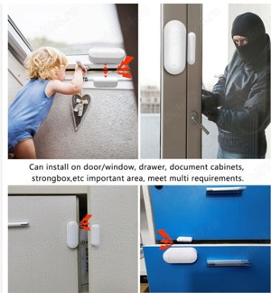 Senzor magnetic wireless Usa Geam Poarta Smart Home Tuya - imagine 10