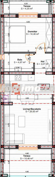 Apartament cu 2 camere, 60MP ETAJ 1 in Giroc, zona Planetelor - ID V3701 - imagine 3