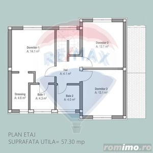 Casa într-un complex nou de 6 case înșiruite, 4 camere  zona centrala - imagine 6