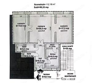 Iosefin - T. Vladimirescu- 3 camere- Complet renovat- 91 mp - imagine 17