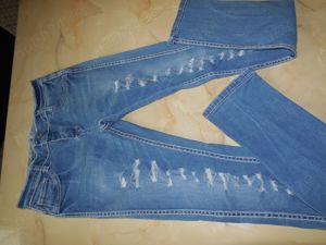 pantaloni de blugi skinny pentru fete marimea 158 - 164 - imagine 2