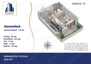  Garsoniera - EnVogue Residence, Militari, 46 mp - imagine 20