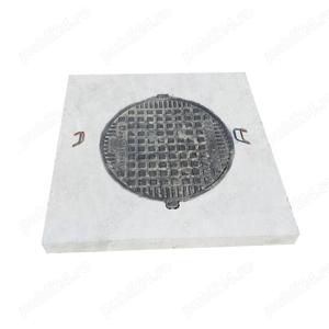 capac camin cu rama din pvc 1,5 tone-100 100 10 cm - imagine 2