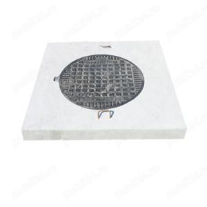 capac camin cu rama din pvc 1,5 tone-100 100 10 cm