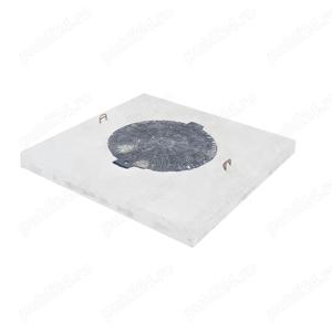 Capac camin cu rama din PVC 1.5 tone   120x120x10 cm