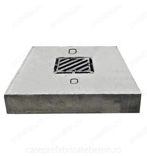 Capac camin din beton cu rama din fonta Geiger de 40 tone   diverse marimi