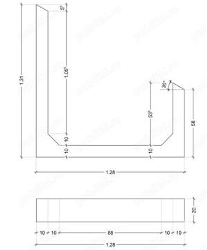 Suport de panou solar din beton cu unghi de 30 de grade - imagine 3
