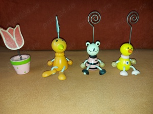 Suport hazliu pentru fotografii confectionad din lemn, vintage, buc = 4 - imagine 9