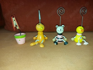 Suport hazliu pentru fotografii confectionad din lemn, vintage, buc = 4 - imagine 4