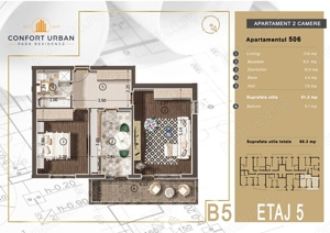 Apartament 2 camere, decomandat, Confort Urban, Soseaua Salaj, incalzire in pardoseala - imagine 14