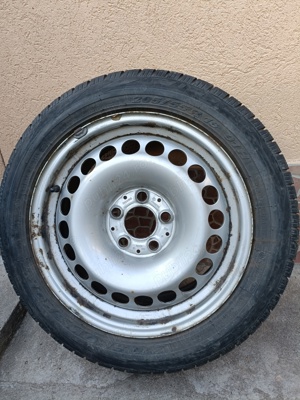 Vând 4 cauciucuri de iarnă și 4 jante de tablă  - imagine 2