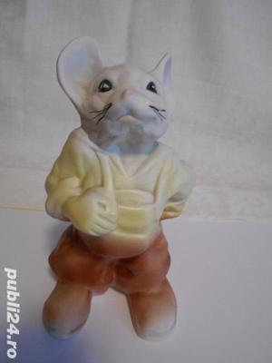 Bibelou   Soricel cu cascaval  pictat manual - imagine 5