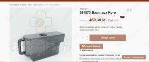 Rezervor Bazin complet apa Necta koro prime ES2t cod catalog 251873 - imagine 5