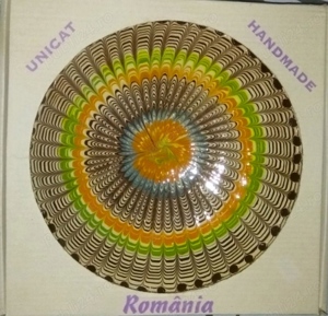 Farfurie originală de HOREZU. Ceramică tradițională,  DE COLECȚIE 