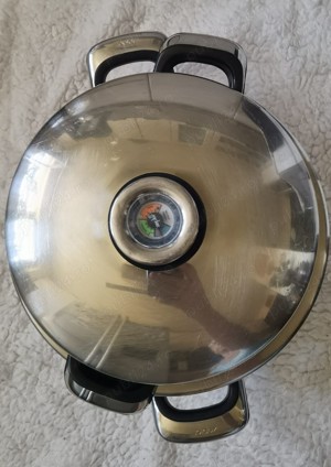 Set oala si capac cu termostat + sita Zepter original - imagine 2