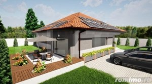 Casa cu 4 camere, 120 mp utili, panouri fotovoltaice, plan parter, Harman