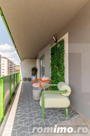 Apartament 2 camere, 58 mp, terasa 33 mp, garaj, zona Vivo - imagine 6