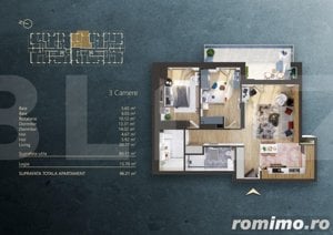 Apartament 3 camere intr-un Ansamblu rezidential Premium, zona Fabricii