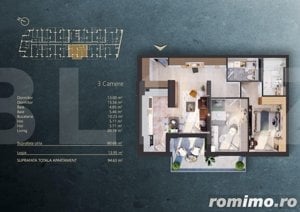 Apartament 3 camere intr-un Ansamblu rezidential Premium, zona Fabricii