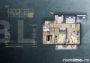 Apartament 3 camere intr-un Ansamblu rezidential Premium, zona Fabricii