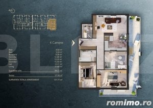 Apartament 4 camere intr-un Ansamblu rezidential Premium, zona Fabricii