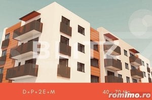 Apartament 3 camere, 70 mp utili, semifinisat, optional parcare! - imagine 2