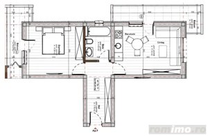 Apartament de 2 camere, 44,34 mp utili, zonă verde, in Apahida - imagine 2