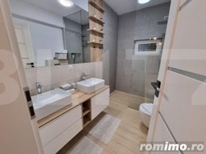 Apartament de LUX, 2 camere, 53mp, lift, parcare, terasa 11mp, zona Floresti - imagine 11