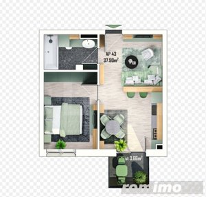 Apartament 2 camere, bloc nou, Apahida - imagine 5