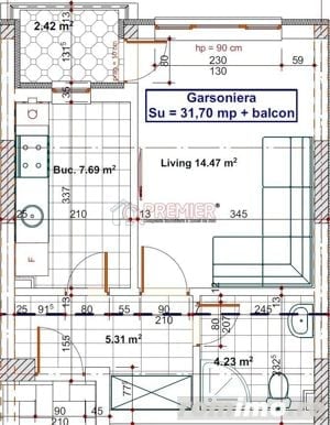 Metalurgiei - Postalionului - Garsoniera - 47706 euro - imagine 2