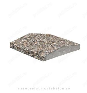  Capac pentru temelie gard piatra naturala 39 x 35 x 7 cm