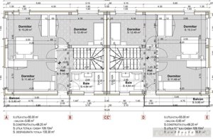 Duplex de vanzare, 110 mp, 400 teren, semifinisat, P+E, Gilau  - imagine 5