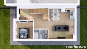 Duplex cu arhitectura moderna, 119 mp, semifinisat, zona Terra  - imagine 5