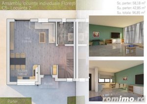 Duplex 99 mp utili, teren 200mp, ansamblu privat, zona Catanelor - imagine 3