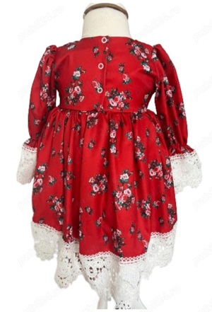 Rochie botez petrecere premium, elganta,vârsta 1-9 Luni - imagine 5