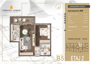 Apartament tip studio,incalzire in pardoseala,Confort Urban Rahova - imagine 13