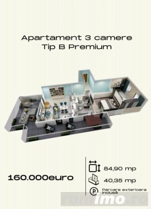 Apartament de 3 camere, 85mp utili, cochet, Torontalului