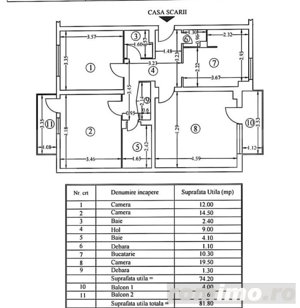 Apartament cu 3 camere, decomandat, 81mp, 1988 ,Mihai Bravu Maternitate - imagine 16