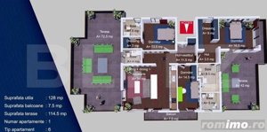 Apartament tip penthouse, 4 camere, 128 mp, 115mp Terasa, Cartier Albert - imagine 10