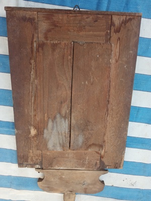 Oglinda cu rama lemn,sec XX ,mester popular - imagine 2