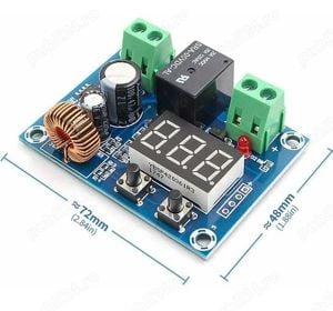 Modul protectie descarcare acumulator auto solar 12 24 36V auto cut off