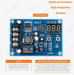 Regulator controller incarcare modul acumulatori 12-24V XH-M603 - imagine 2